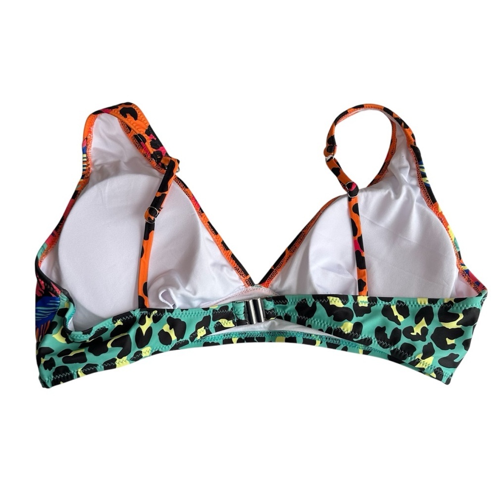 Hilinker Women’s High-Waisted Bikini Cut-Out Sports Crop Top Swimsuit Set, XL - Picture 5 of 14